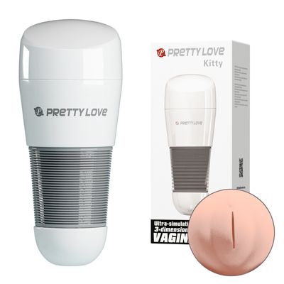 Âm Đạo Giả Nhiều Chế Độ Hỗ Trợ Tăng Khoái Cảm Nam Nữ Pretty Love Kitty Trắng 04 Chính Hãng