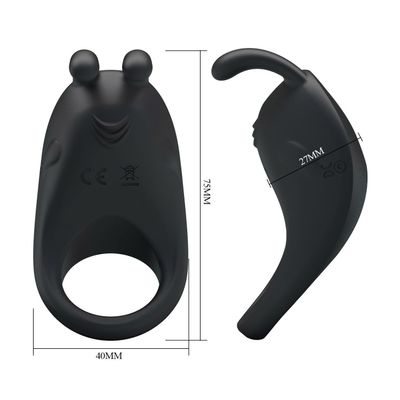 Vòng Đeo Rung Có Tai Thỏ Hỗ Trợ Tăng Khoái Cảm Nam Nữ Pretty Love Rabbit Vibrator Đen Chính Hãng