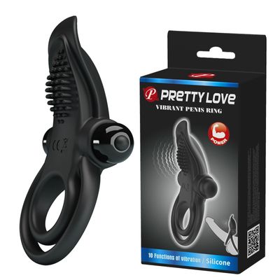 Vòng Đeo Hình Lá Rung Hỗ Trợ Tăng Khoái Cảm Nam Nữ Pretty Love Vibrant Penis Ring Chính Hãng