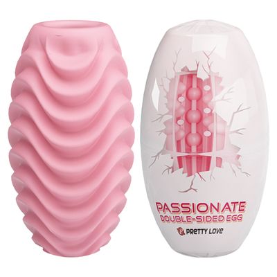 Âm Đạo Giả Silicone Hỗ Trợ Tăng Khoái Cảm Nam Nữ Pretty Love Passionate Double-Sided Egg Hồng Chính Hãng