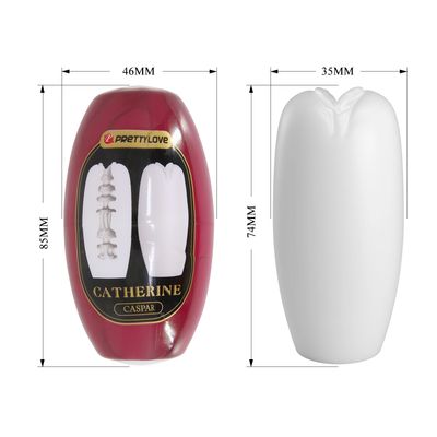 Âm Đạo Giả Silicone Hỗ Trợ Tăng Khoái Cảm Nam Nữ Pretty Love CATHERINE CASPAR Màu Trắng Chính Hãng