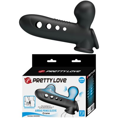 Bao Cao Su Đôn Dên Hỗ Trợ Tăng Khoái Cảm Nam Nữ Pretty Love AIRBAG PENIS SLEEVE Crane LENGTH 7.2 Chính Hãng