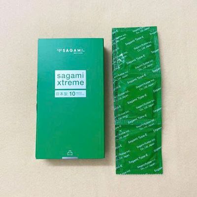Bao cao su có gai Nhật Bản Sagami Xtreme Green Siêu Mỏng 10 bao 354495