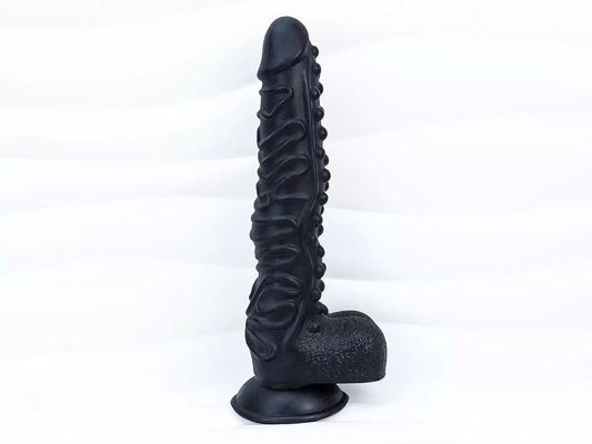 Dương vật giả có đế màu đen gân guốc siêu khủng 354526