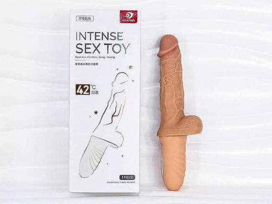 Dương vật giả Intense rung thụt, phát nhiệt 42 độ