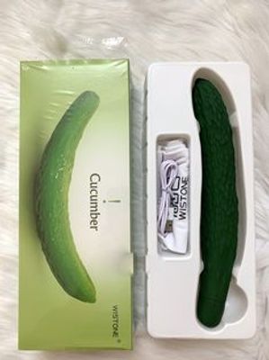 Dương vật giả dưa leo siêu rung Cucumber Wistone