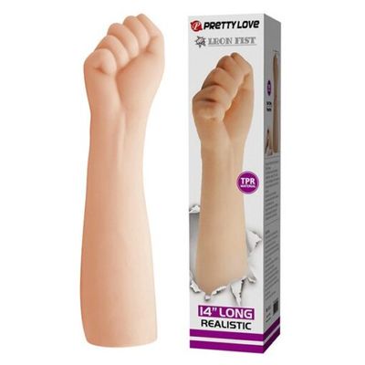 Dương vật giả silicon hình cánh tay Pretty Love Lron Fist