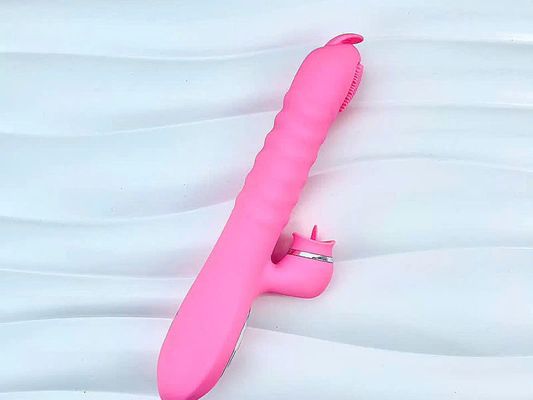 Máy mát xa lưỡi liếm 2 đầu Telescopic