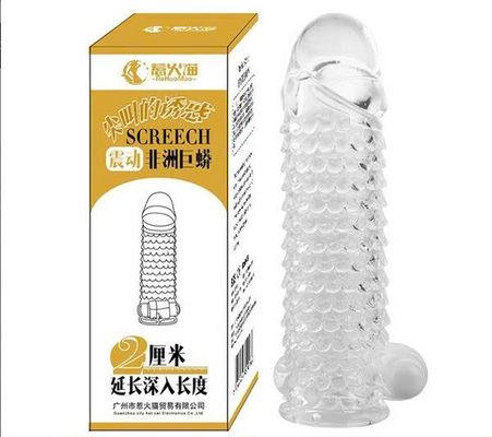 Bao cao su đôn dên vảy cá SCREECH có rung kích thích mạnh