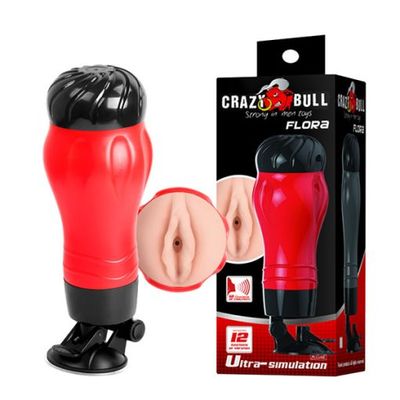Âm đạo hít tường Crazy Bull Flora có rung và âm thanh cực phê