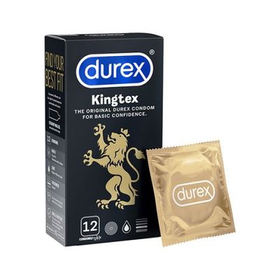 BCS Durex Kingtex 12c – Bao cao su size nhỏ 49mm, ôm sát, vừa vặn
