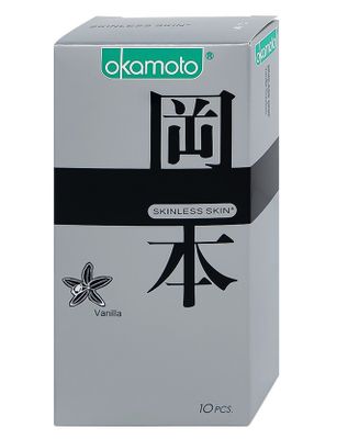 Bao cao su okamoto vanilla(hương vani)
