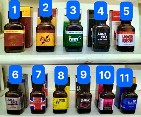 popper 30ml chai vuông hàng chính hãng nhiều mẫu
