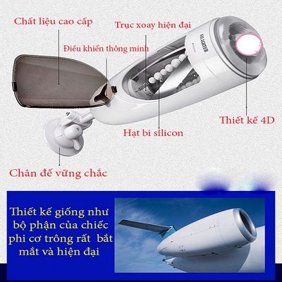 Máy Thủ Dâm Tự Động Cao Cấp JUICER - Bú Mút Như Thật, Xoay Cực Phê Có Gắn Tường