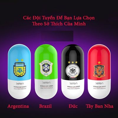Cốc thủ dâm Leten Football có rung sạc điện
