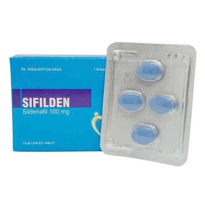 Viên uống hỗ trợ phái mạnh tăng bản lĩnh đàn ông Sifilden 100mg Baroque Pharma Nhập Khẩu Ấn Độ 1 vĩ x 4 viên