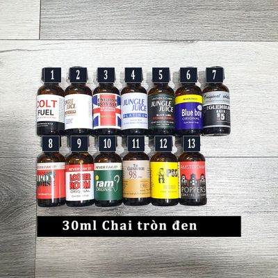 Chai hít Popper 30ml tổng hợp nhiều mẫu