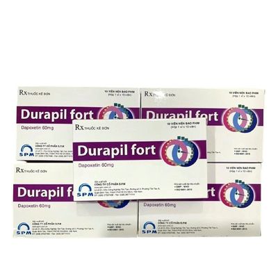 Viên uống hỗ trợ phái mạnh tăng bản lĩnh đàn ông Durapil Fort 60mg Dapoxetinee Hãng S.P.M (Hộp 10 viên)