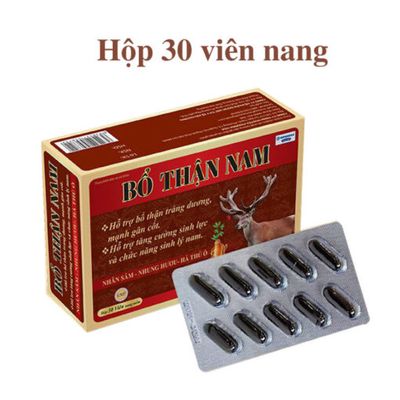 Viên uống hỗ trợ tăng cường sinh lí nam Bổ Thận Nam Tăng Cường Sinh Lý, Cương Cứng, Giảm Xuất Tinh Sớm – Hộp 30 Viên