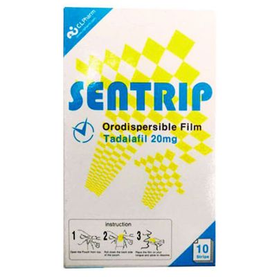 Tem ngậm hỗ trợ tăng cường sinh lí nam Sentrip 20mg Hàn Quốc Chính Hãng 1 tem