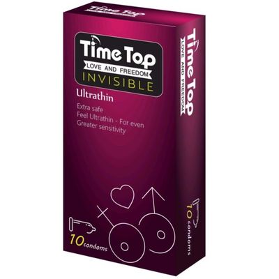 Bao Cao Su Time Top Invisible 0.05 Siêu Mỏng 10 Cái Chính Hãng