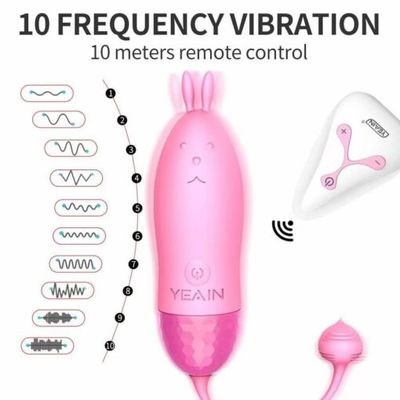 Trứng Rung Siêu Kích Thích Yeain Tai Thỏ Với 10 Chế Độ Rung 364544