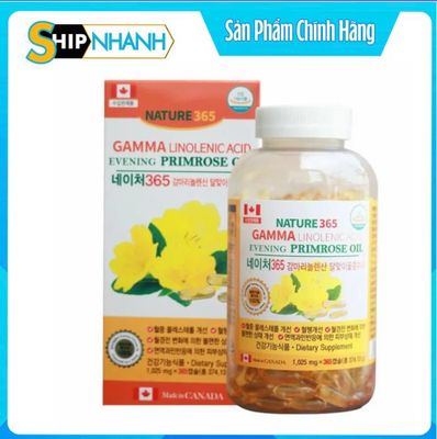 Viên uống tinh dầu hoa anh thảo Nature 365 Gamma-Linolenic Acid hỗ trợ cân bằng nội tiết tố nữ 213144