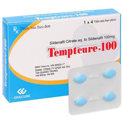 Viên hỗ trợ sinh lực nam giới TEMPTCURE 100MG HỘP 4 VIÊN