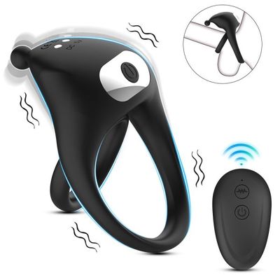 Vòng Đeo Dương Vật Black Warrior Rung Đk Từ Xa 367391