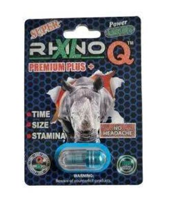 Viên uống tăng cường sinh lý nam Super Rhino XL Q Power 1M Premium Plus cao cấp 1 Viên 7 Ngày