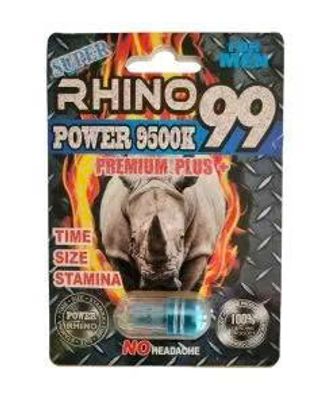 Viên uống tăng cường sinh lý nam Super Rhino 99 Power 9500K Premium Plus cao cấp 1 Viên 7 Ngày