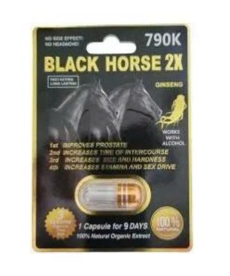 Viên uống cao cấp tinh chất thiên nhiên dành cho phái mạnh Black Horse 2X 790K Nhiều lợi ích 1 Viên