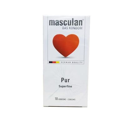 Bao Cao Su Masculan Trắng Pure Superfine Siêu Mỏng Hàng Nhập Khẩu Từ Đức
