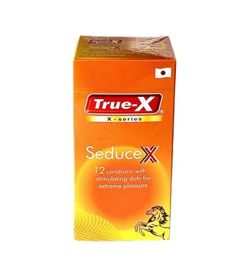 Bao Cao Su True-X SeduceX Xuất Xứ Nhật Bản (Hộp 12 Bao ) - Bcs Gân Gai Dọc Thân