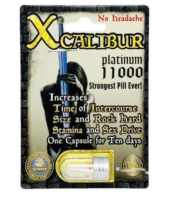 Viên uống cao cấp tinh chất thiên nhiên dành cho phái mạnh Xcalibur Platinum 11000 1 Viên