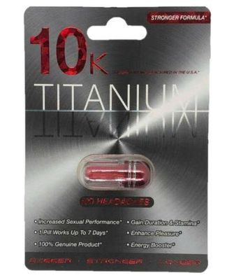 Viên uống cao cấp tinh chất thiên nhiên dành cho phái mạnh Titanium 10K Stronger Formula 1 Viên