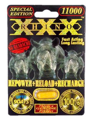 Viên uống cao cấp tinh chất thiên nhiên dành cho phái mạnh Rhino XXX 11000 Gold Special Edition 1 Viên