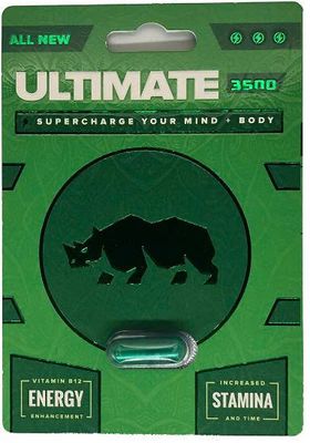 Viên uống tăng cường sinh lý nam Rhino Ultimate 35000 SUPERCHARGE YOUR MIND & BODY cao cấp 1 Viên 7 Ngày