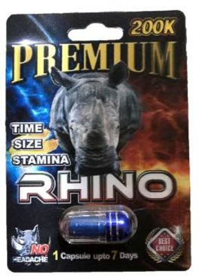 Viên uống tăng cường sinh lý nam Rhino Premium 200K cao cấp 1 Viên 7 Ngày
