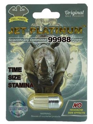 Viên uống tăng cường sinh lý nam Rhino Jet Platinum 99988 Original cao cấp 1 Viên 7 Ngày