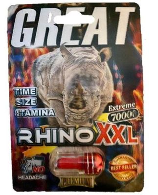 Viên uống cao cấp tinh chất thiên nhiên dành cho phái mạnh Rhino Great XXL 70000 1 Viên