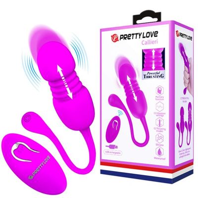 Trứng rung PRETTY LOVE CALLIERI vừa rung vừa thụt Điều khiển từ xa  Cao cấp Chính Hãng