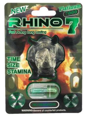 Viên uống tăng cường sinh lý nam Rhino 77 3000mg Platinum Ultimate cao cấp 1 Viên 7 Ngày