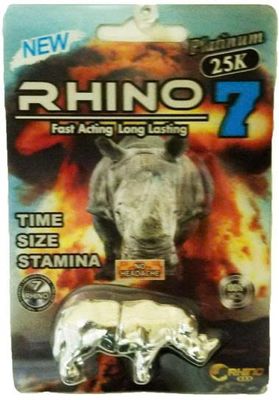 Viên uống cao cấp tinh chất thiên nhiên dành cho phái mạnh Rhino 77 25000mg Platinum Toy 1 Viên