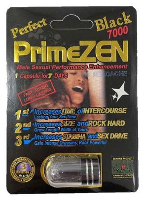 Viên uống tăng cường sinh lý nam Prime Zen Black 7000 Perfect Edition cao cấp 1 Viên 7 Ngày