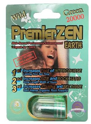 Viên uống tăng cường sinh lý nam Premier Zen Green 17000mg Wild cao cấp 1 Viên 7 Ngày
