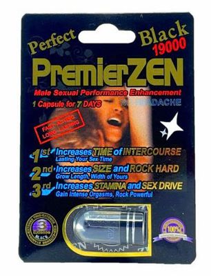 Viên uống tăng cường sinh lý nam Premier Zen Black 19000mg Perfect Edition cao cấp 1 Viên 7 Ngày