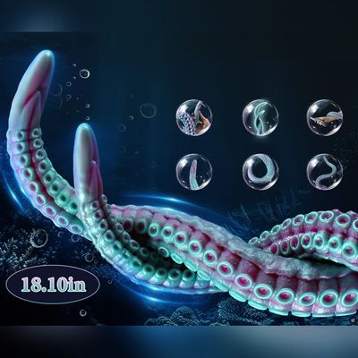 Phích cắm hậu môn kích thích cao cấp DILDO SILICON Xúc Tu Bạch Tuộc WUQI chính hãng