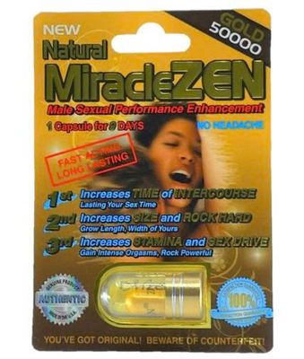 Viên uống cao cấp tinh chất thiên nhiên dành cho phái mạnh Miracle Zen Gold 50000mg 1 Viên