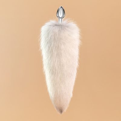 Phích cắm BDSM ĐUÔI CÁO TRẮNG XÁM MIZZZEE cao cấp chính hãng
